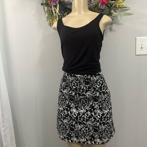 Zac and Rachel Black and White Skort